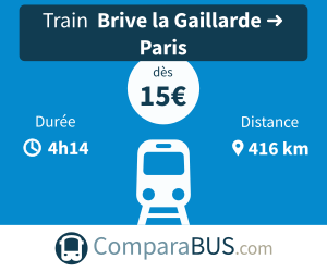 Train brive-la-gaillarde paris pas cher